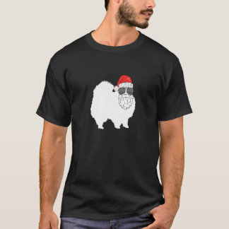 Jul Pomeranian Hund Har Klätt Sig Som Tomte T Shirt