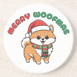 Jul Pommern Underlägg: Merry Woofmas Underlägg