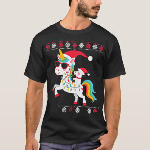 Jul Poodle Enhörning Solglasögon Poodles T-Shir T Shirt