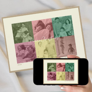 Jul Pop Art fotokollage Semesterhälsningskort Julkort