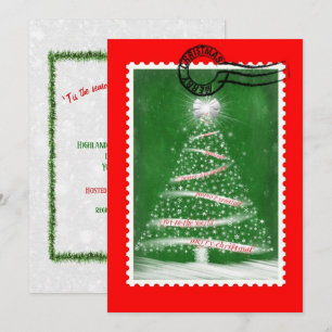 Jul Postage Frimärke Inbjudningar