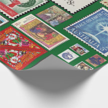 Jul Postage Frimärke Värld runt