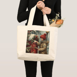 Jul postlåda tote väska festlig högtid shopper