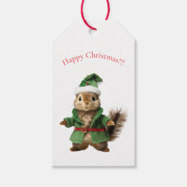 JUL PRESENTKORT SÄLLSKAPSDJUR EKRORRE PRESENTETIKETT