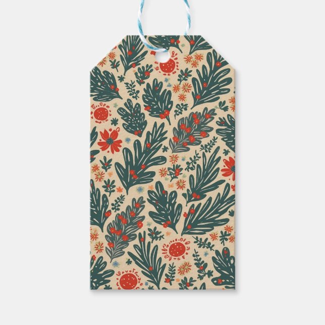 Jul presentmärkre presentetikett (Framsidan)