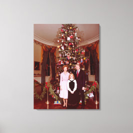 Jul President James Jimmy Carter Vita huset Canvastryck