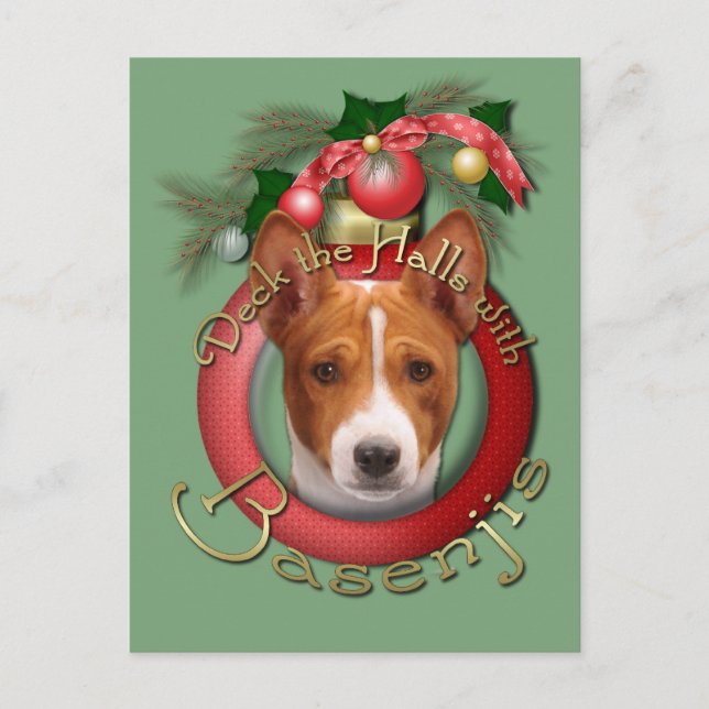 Jul - pryda korridorerna - Basenjis Helg Vykort (Framsida)
