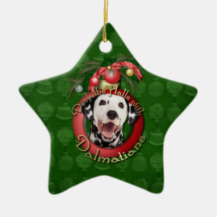 Jul - pryda korridorerna - Dalmatians Julgransprydnad Keramik