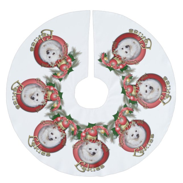 Jul - pryda korridorerna - Eskies Julgransmatta Borstad Polyester (Framsidan)