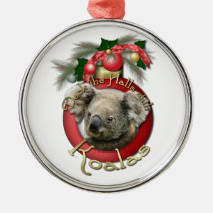 Jul - pryda korridorerna - Koalas Julgransprydnad Metall
