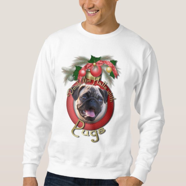 Jul - pryda korridorerna - mops sweatshirt (Framsida)