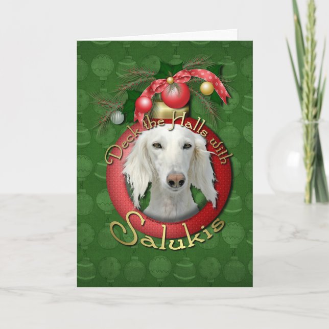 Jul - pryda korridorerna - Salukis Helgkort (Framsida)