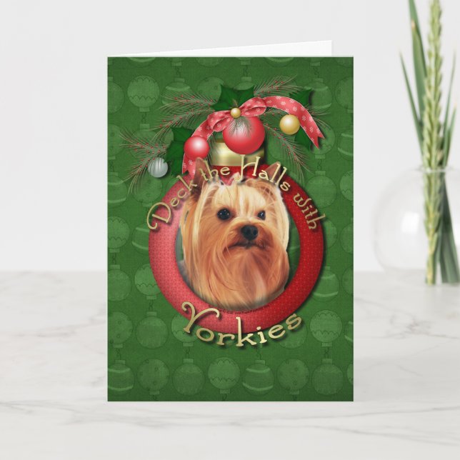 Jul - pryda korridorerna - Yorkies Helgkort (Framsida)