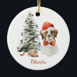 Jul-prydnad för St. Bernard Hund-Personligen Julgransprydnad Keramik<br><div class="desc">Jul-prydnad för St. Bernard Hund-Personligen</div>