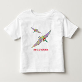 Jul Pterodactyl Dinosaur Funny Santa Slogan T Shirt