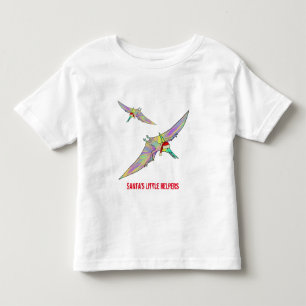 Jul Pterodaktyl Dinosaurie Rolig Tomte Slogan T Shirt