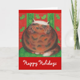 Jul Pud Glad helg hälsning-kort