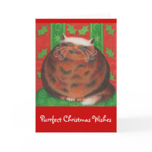 Jul Pud hälsning-kort