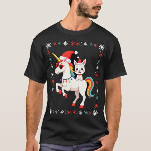 Jul Pudel Enhörning Solglasögon Poodles T-Shirt