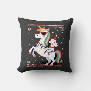 Jul Pudel Enhörning Solglasögon Poodles T-Shirt Kudde