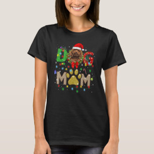 Jul Pudel Mamma Hat Santa Scarf Play Hund Mamma T Shirt