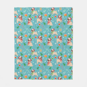 Jul Pug Fleece Blanket