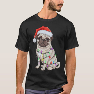 Jul Pug Jultomte för Pug Älskare - Pugs Xmas T Shirt