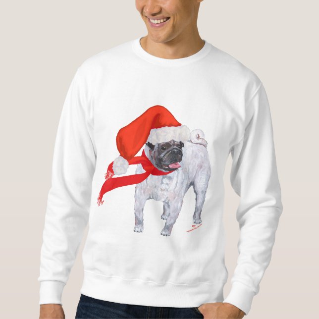 Jul Pug Långärmad Tröja (Framsida)