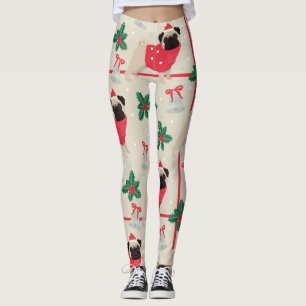 Jul Pug Mönster Leggings