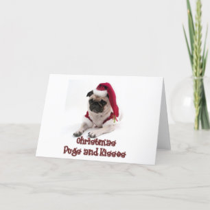Jul Pugs och Kisses Helgkort