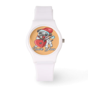 "Jul PugsBelt Buckle" Armbandsur
