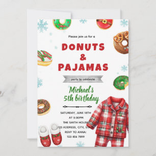 Jul pyjamas mördegårdsinbjudan inbjudningar