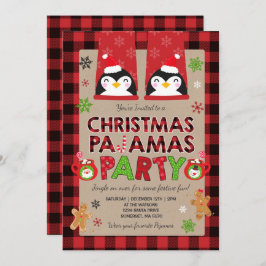 Jul Pyjamas Party Inbjudan Holiday Pyjamas