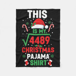 Jul Pyjamas Skjorta Rolig 67 Sex Sju Fyrkant R Fleecefilt