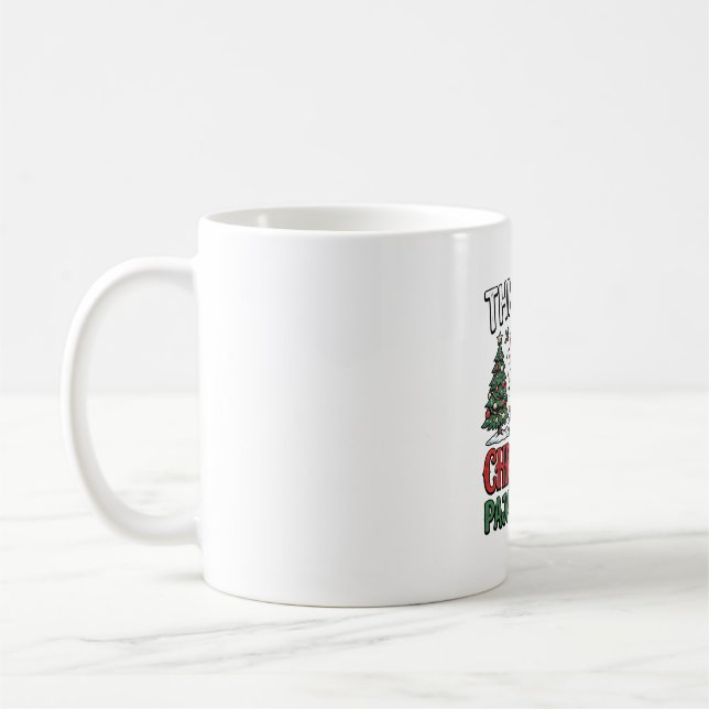 Jul Pyjamas Skjorta Söt Gris Högtidlig Vektor Des Kaffemugg (Vänster)