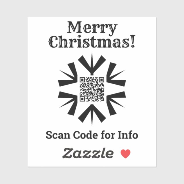 Jul QR-kod dekal (Ark)