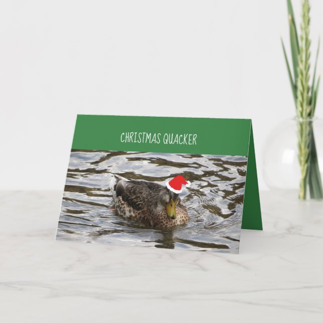 Jul Quacker Ankor i ett radkort Helgkort (Framsida)