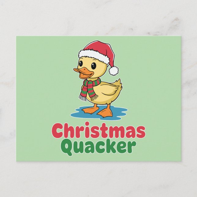 Jul Quacker Helg Vykort (Framsida)
