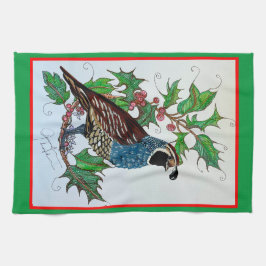 jul Quail Holly Kökshandduk