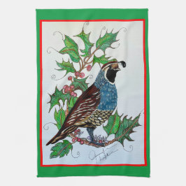 jul Quail Holly Kökshandduk