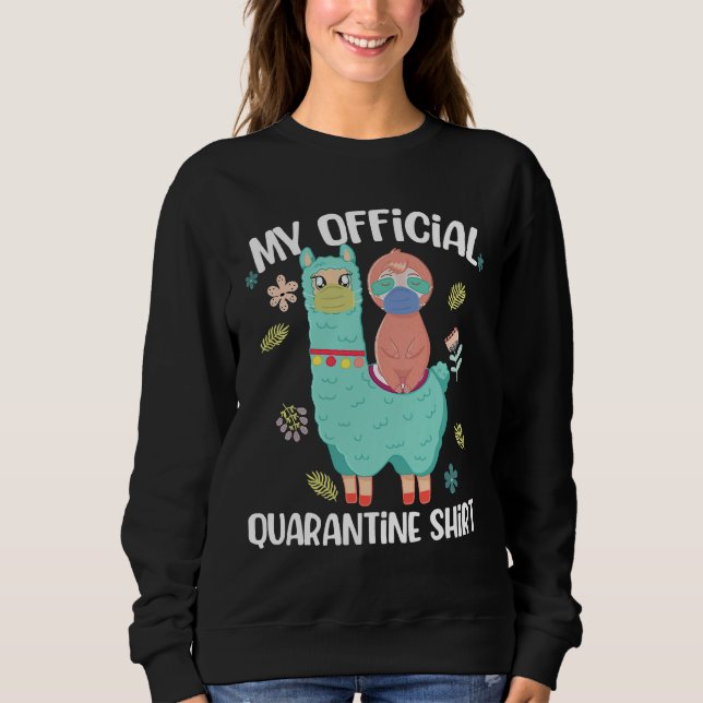 jul Quarantine Pajama Sloth T Shirt (Framsida)