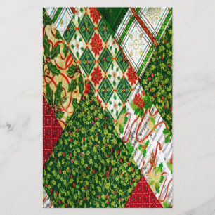 Jul - Quilt-bakgrund Brevpapper
