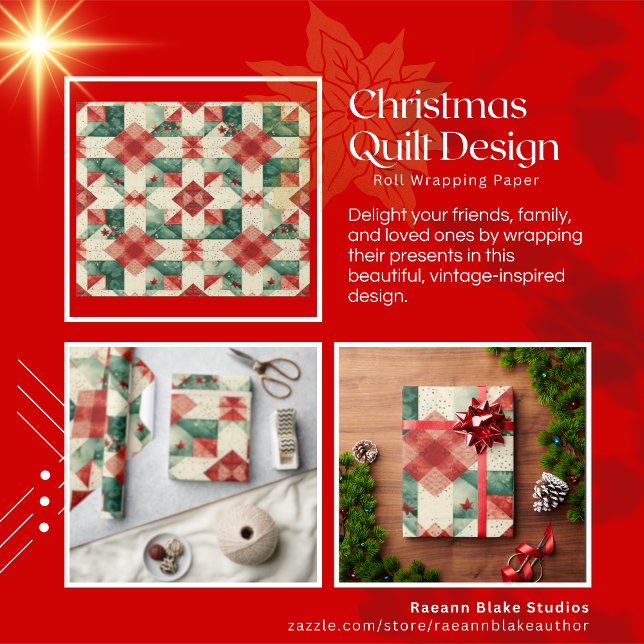 Jul Quilt Design Presentpapper (Skapare uppladdad)