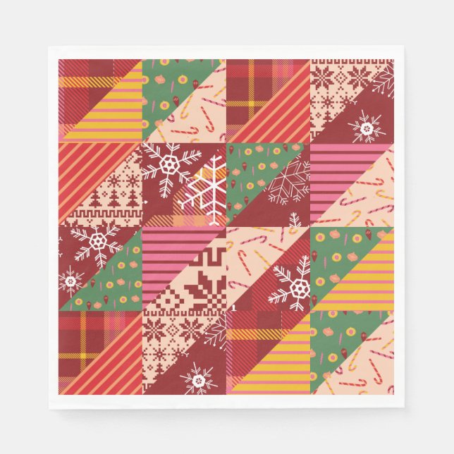 Jul Quilt Pappersservett (Framsidan)