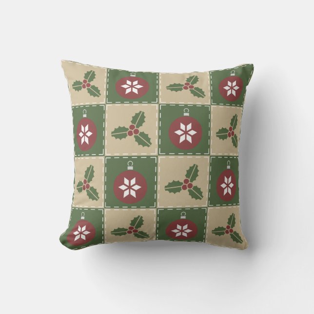 Jul Quilt Pillow Utomhuskudde (Framsida)