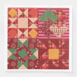 Jul Quilt Squares Pappersservett