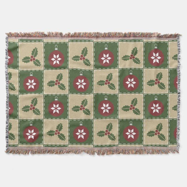 Jul Quilt Throw Blanket Filt (Framsidan)