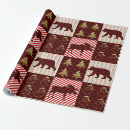 Jul Quilting Buffalo Play Reindeer Bear Presentpapper