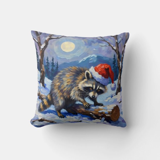 Jul Raccoon Kudde (Framsida)