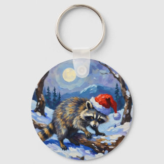 Jul Raccoon Nyckelring